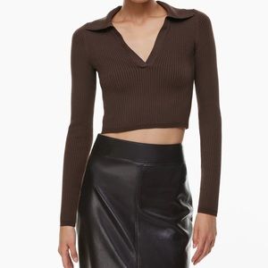 Sculpt Knit Polo Longsleeve